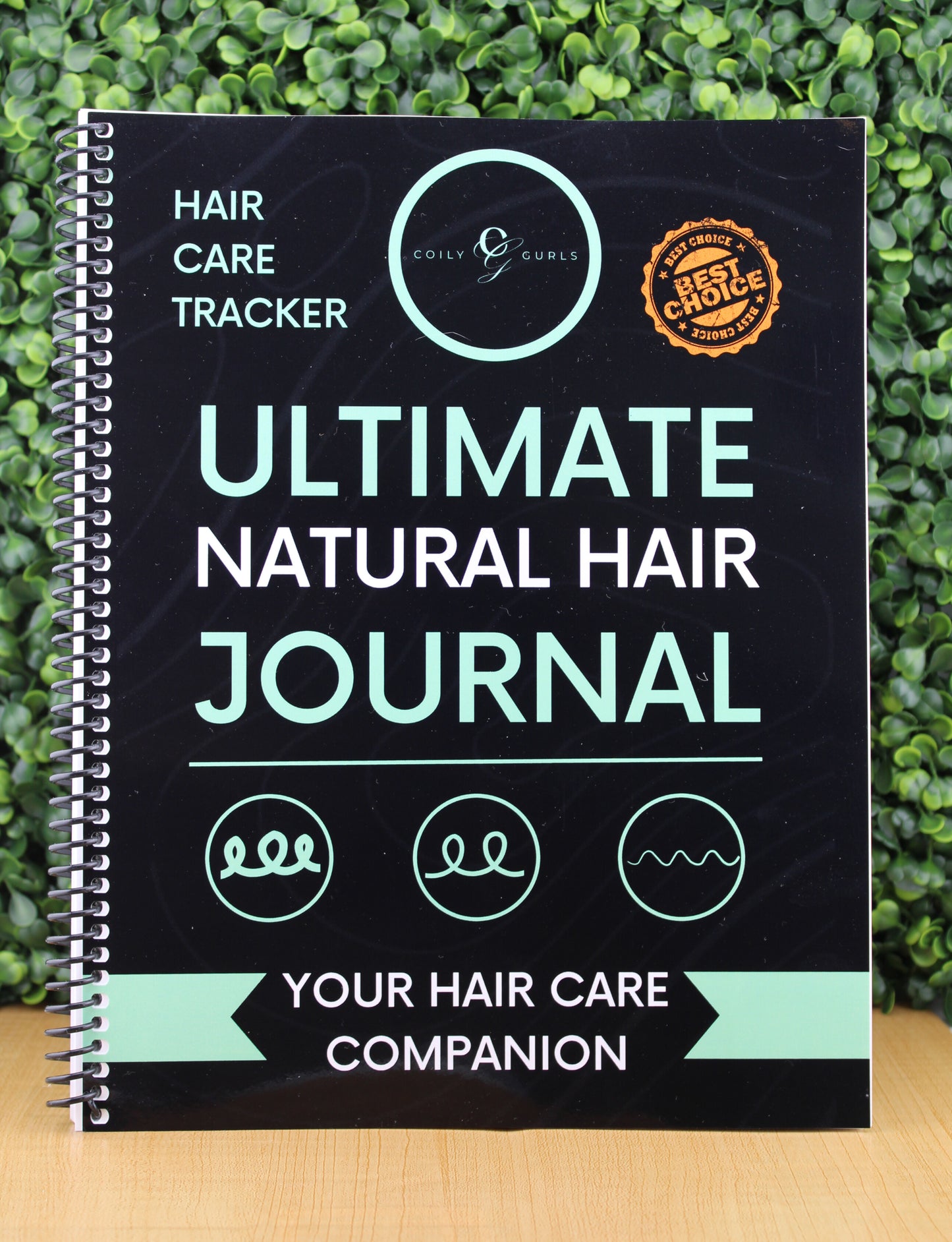 Ultimate Natural Hair Journal 106-page tracker and guide for 4C hair care routines and growth progress