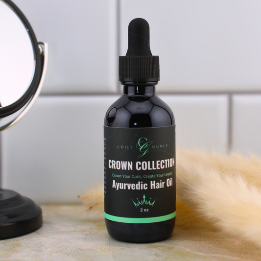 Ayurvedic Hair Oil bottle for natural hair growth and scalp nourishment