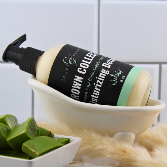 Coily Gurls Moisturizing Detangler 8oz pump bottle for 4C natural hair detangling