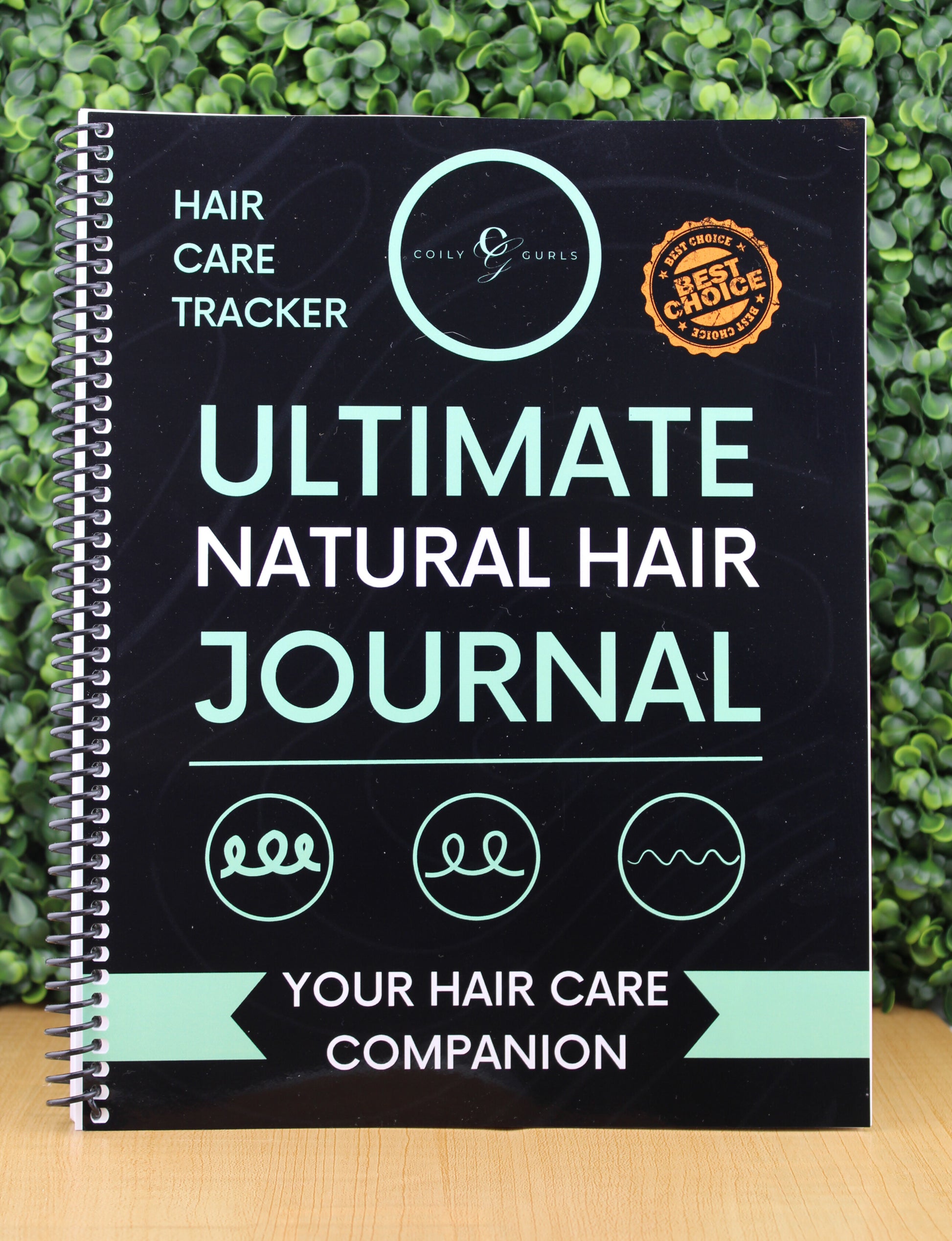 Ultimate Natural Hair Journal 106-page tracker and guide for 4C hair care routines and growth progress