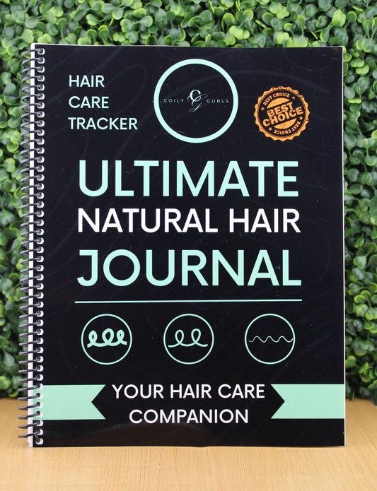 Ultimate Natural Hair Journal 106-page tracker and guide for 4C hair care routines and growth progress