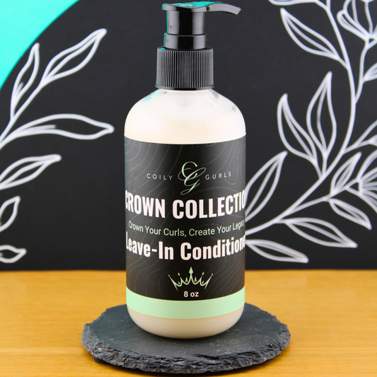 Leave-In Conditioner for 4C natural hair in pump bottle with aloe vera ingredients