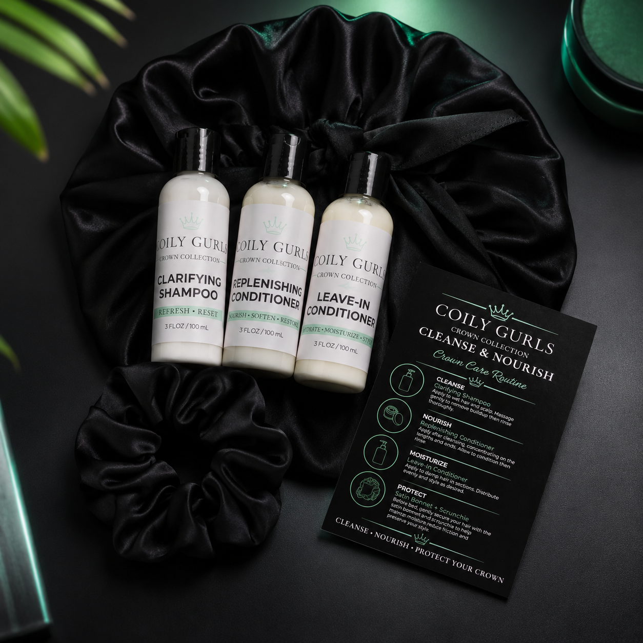 Cleanse and Nourish Kit — Crown Collection Natural Hair Care Gift Set