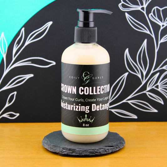 Coily Gurls Moisturizing Detangler 8oz pump bottle for 4C natural hair detangling